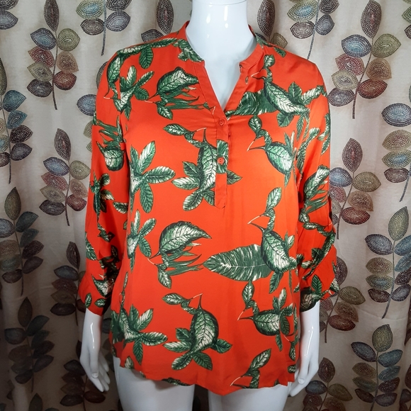 bright orange plus size tops